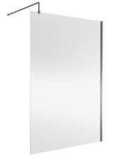 Modern Splash 1400mm Brushed Pewter Wetroom Panel