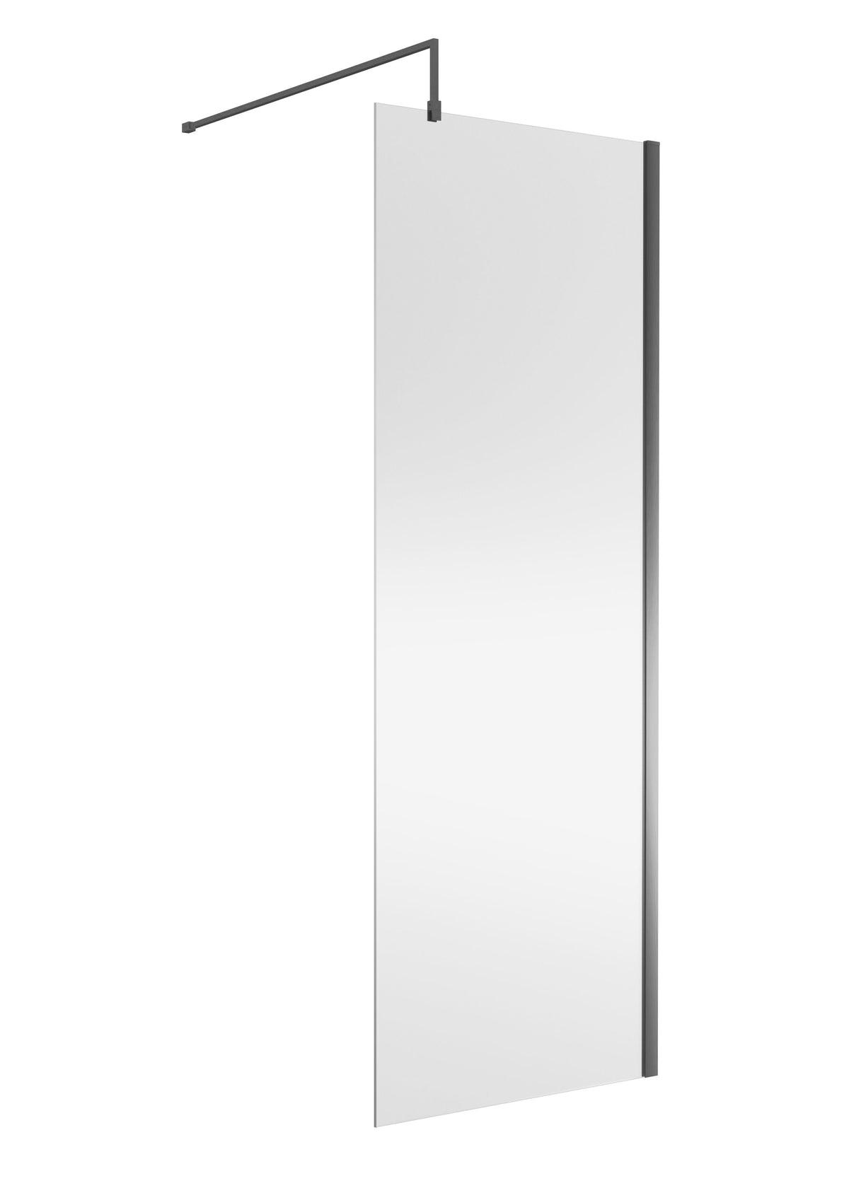 Modern Splash 760mm Brushed Pewter Wetroom Panel