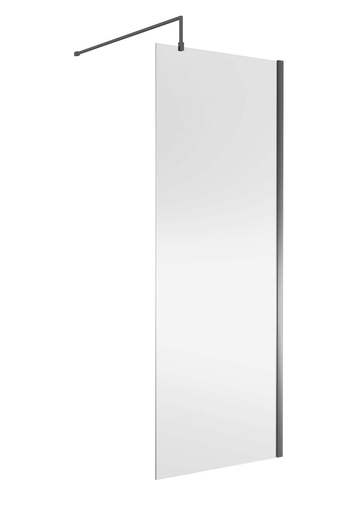 Modern Splash 800mm Brushed Pewter Wetroom Panel