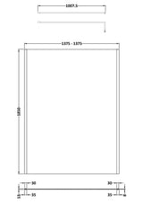 Modern Splash 1400mm Brushed Brass Wetroom Screen With Support Bar