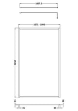 Modern Splash 1100mm Brushed Bronze Wetroom Panel