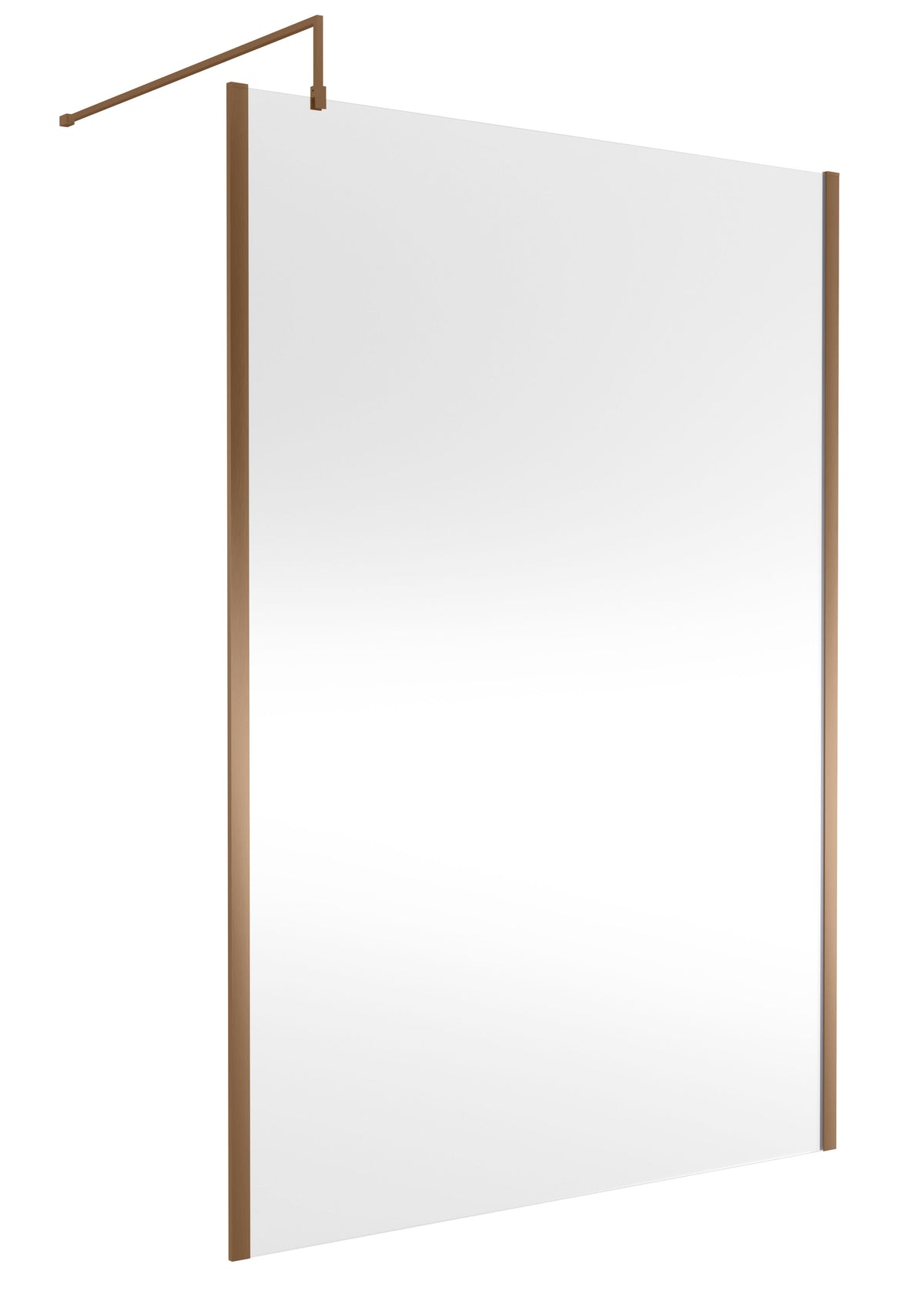 Modern Splash 1400mm Brushed Bronze Wetroom Panel
