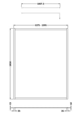 Modern Splash 1400mm Brushed Bronze Wetroom Panel
