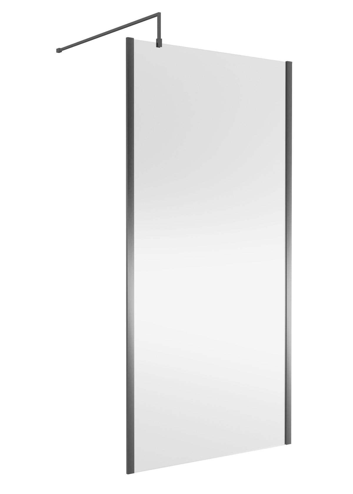 Modern Splash 1000mm Brushed Pewter Outer Frame Wetroom Panel