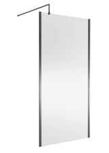 Modern Splash 1000mm Brushed Pewter Outer Frame Wetroom Panel