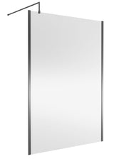 Modern Splash 1400mm Brushed Pewter Outer Frame Wetroom Panel
