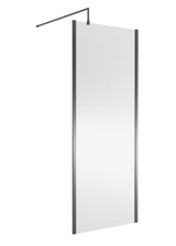 Modern Splash 800mm Brushed Pewter Outer Frame Wetroom Panel