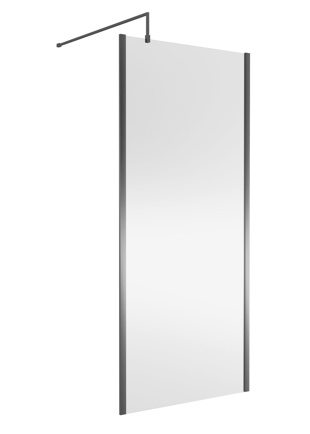 Modern Splash 900mm Brushed Pewter Outer Frame Wetroom Panel