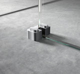 Polished Chrome Wetroom Screen Horseshoe Support