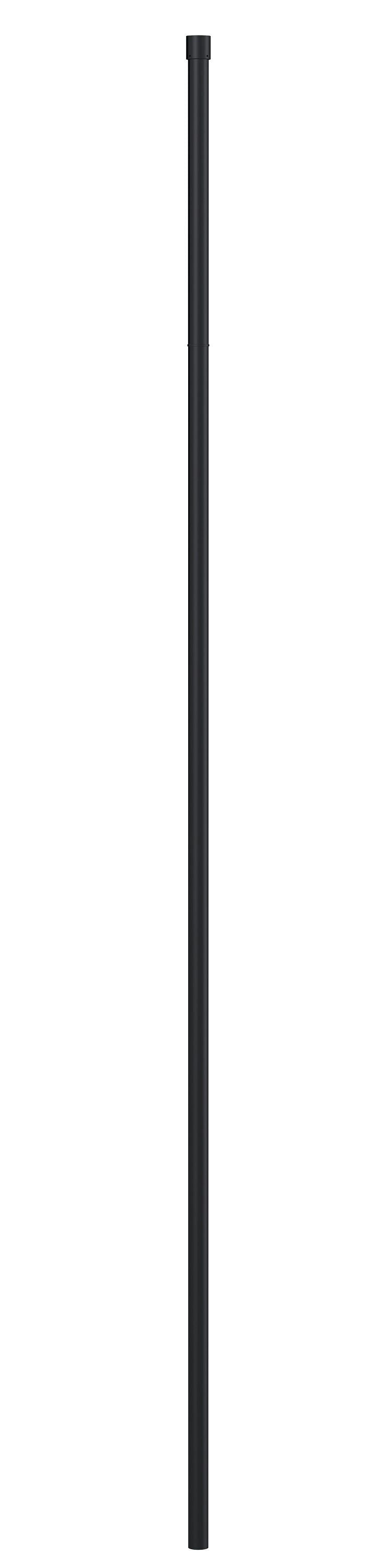 Matt Black Wetroom Screen Ceiling Post