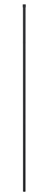 Matt Black Wetroom Screen Ceiling Post