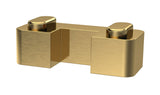 Brushed Brass Wetroom Screen Horseshoe Support