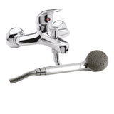 Modern Splash Chrome Wall Mounted Couplings (Pair)