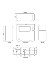 Modern Splash  Toilet White Dual Flush Bottom Inlet Concealed Cistern
