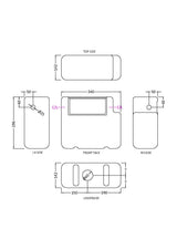 White Dual Flush Side Inlet Concealed Cistern