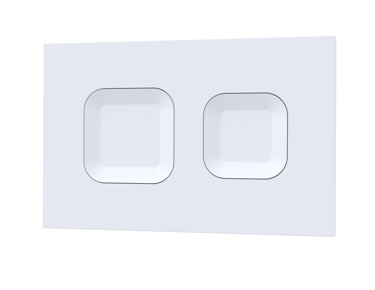 Modern Splash  Toilet Square White Dual Flush Push Button