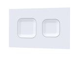 Modern Splash  Toilet Square White Dual Flush Push Button