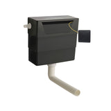 Modern Splash Concealed Cistern With Matt Black Contemporary Dual Flush Plate
