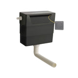 Modern Splash Concealed Cistern With Brushed Pewter Contemporary Dual Flush Plate