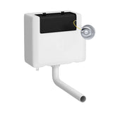 Universal Access Bottom Inlet Cistern With Square Chrome Traditional Dual Flush Plate