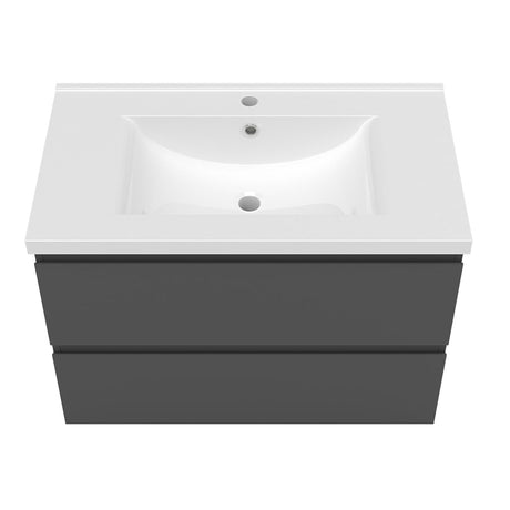 Modern Splash Grey Wall Mounted Vanity Units-Y-244B+Y-T-80A