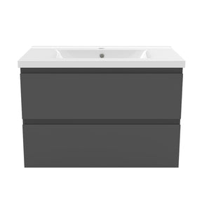 Modern Splash Grey Wall Mounted Vanity Units-Y-244B+Y-T-80A