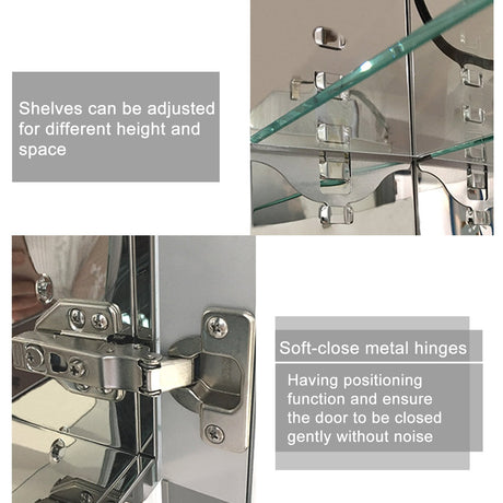 Modern Splash LED Rectangle Mirror-BMG-KC32