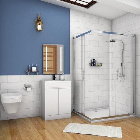 Modern Splash White Vanity Units