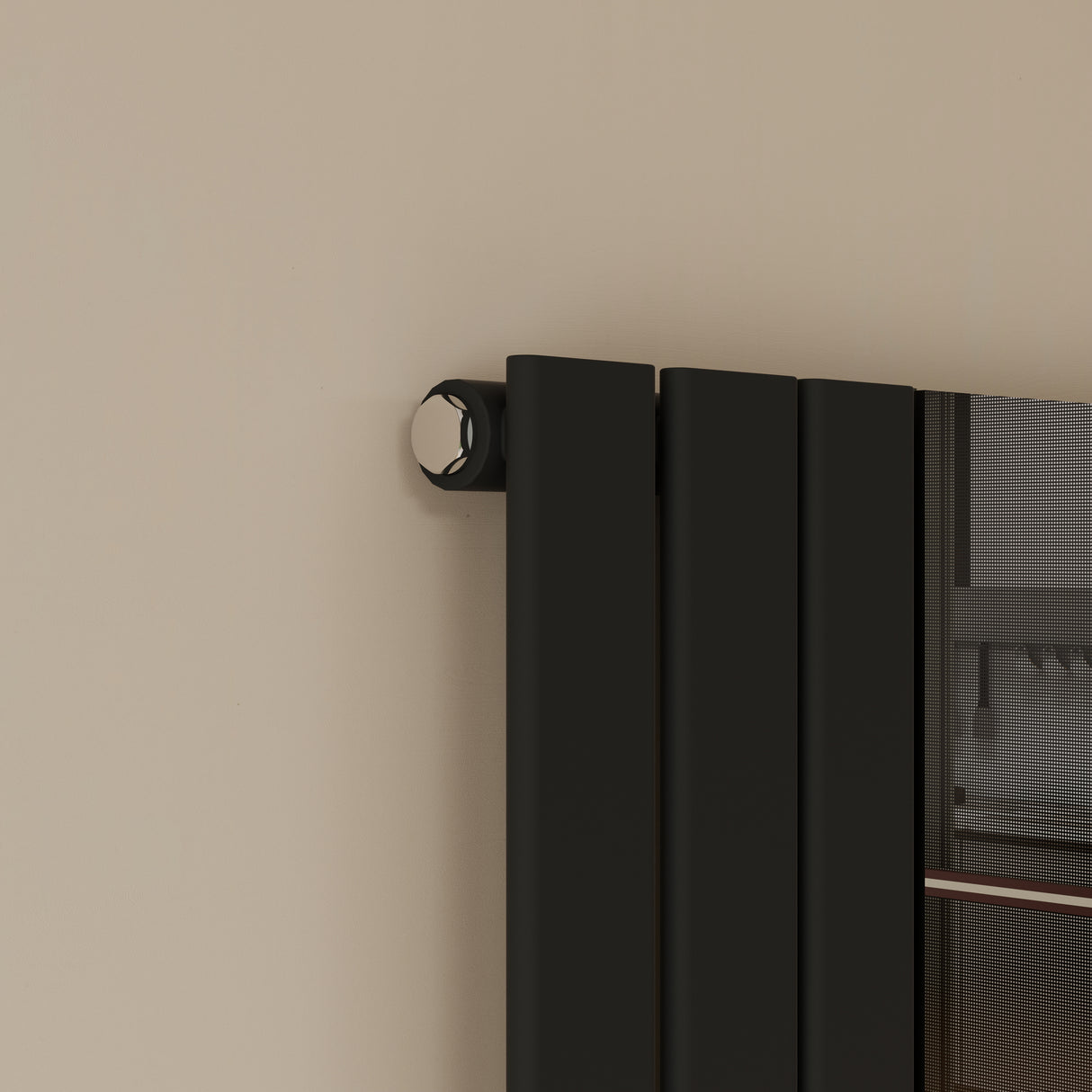 Modern Splash Vertical Flat Panel Mirror Radiator 1800x417mm Single