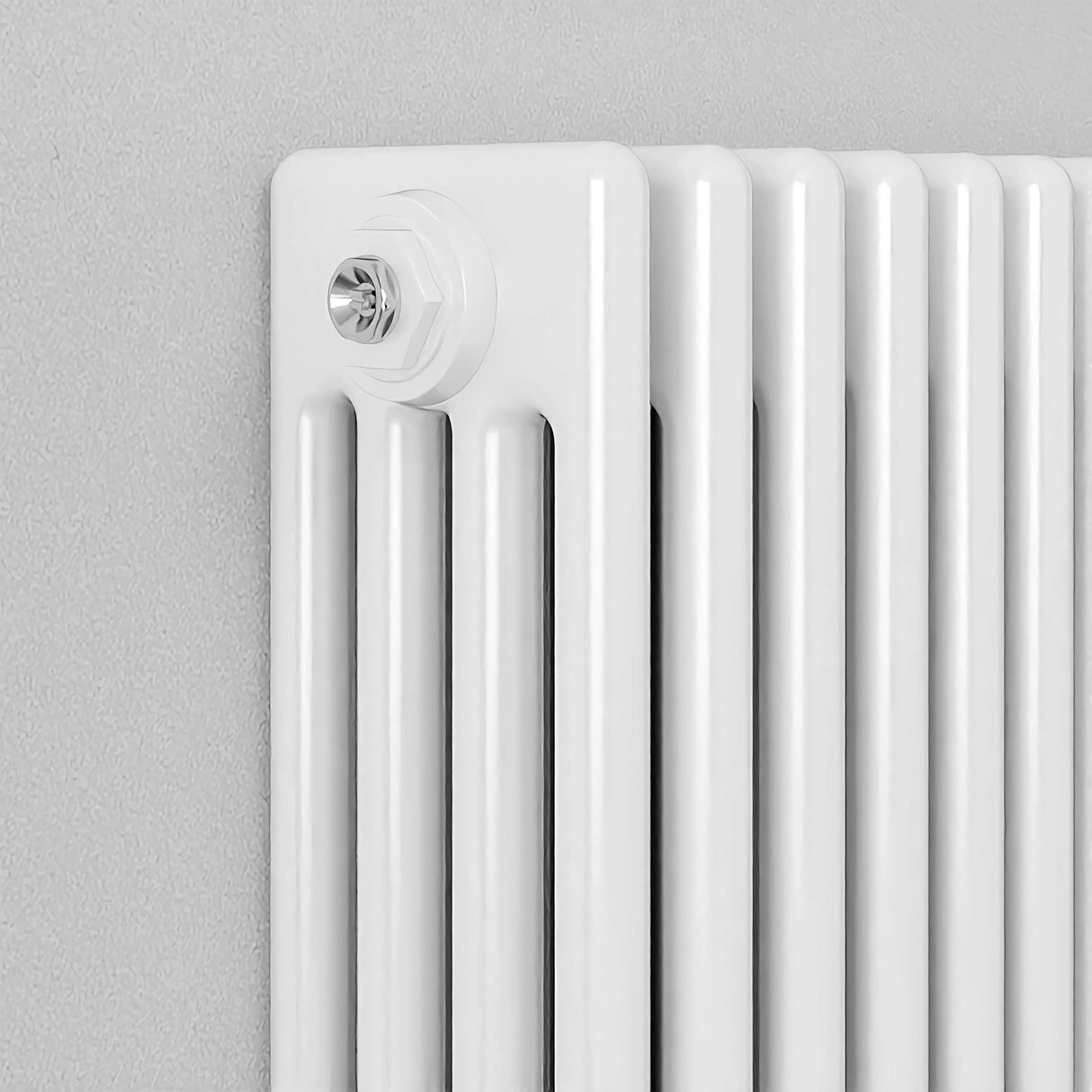 Modern Splash Cast Iron White Radiator Details
