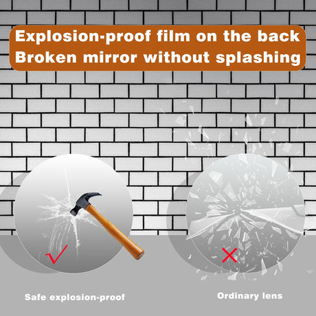 Modern Splash Round LED Mirror