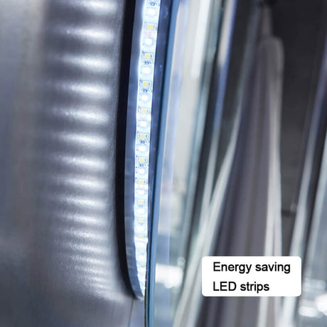 Modern Splash LED Round Mirror