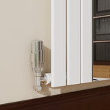 Modern Splash Vertical Flat Panel Mirror Radiator 1800x417mm Single