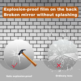 Modern Splash LED Round Mirror