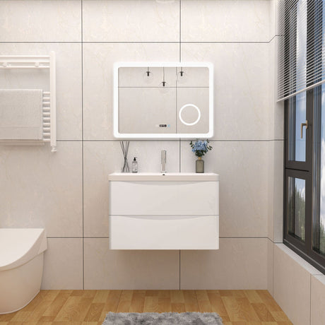 Modern Splash White Wall Hung Vanity Units