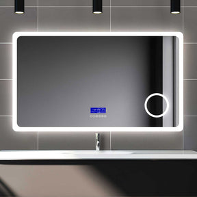 Fogless LED Mirror with Bluetooth and 3x Magnifier