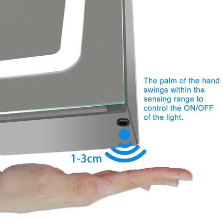 Modern Splash LED Rectangle Mirror-BMG-KC32