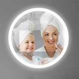 Modern Splash LED Round Mirror-BM-1703