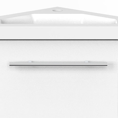 Modern Splash White Corner Vanity Units