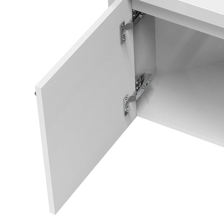 Modern Splash White Corner Vanity Units